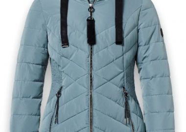 Μπουφάν μακρύ με αποσπώμενη κουκούλα σε πετρόλ χρώμα -  - 