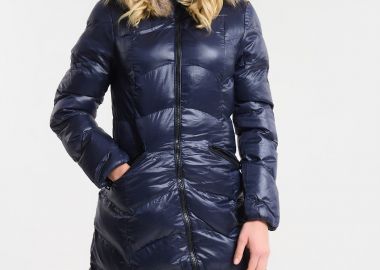 Μπουφάν Μακρύ Puffer Με Αποσπώμενη Γούνα & Κουκούλ -  - 