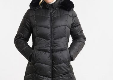 Μπουφάν Μακρύ Puffer Με Κουκούλα & Γούνα -  - 