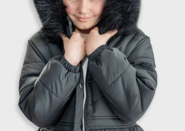 Μπουφάν με αποσπόμενη κουκούλα - ΜΑΥΡΟ 16-125200-1 - energiers - 