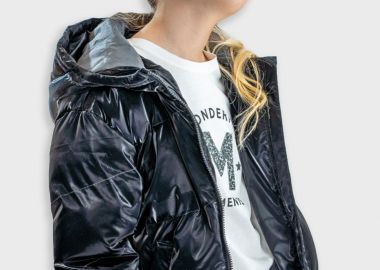 Μπουφάν με κουκούλα - ΜΑΥΡΟ 16-125203-1 - energiers - 