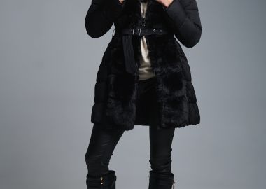 Μπουφάν Με Συνθετική Γούνα & Ζώνη -  - 