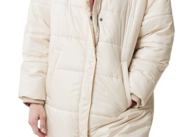 Μπουφάν Mexx Oversized Midi Length NO1119036W-Pearl White Γυναικείο - Mexx - 