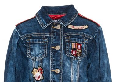Μπουφάν Monnalisa Denim Giubbotto Jeans Fashion 194105AJ 4015-0055 Κορίτσι - Monnalisa - 