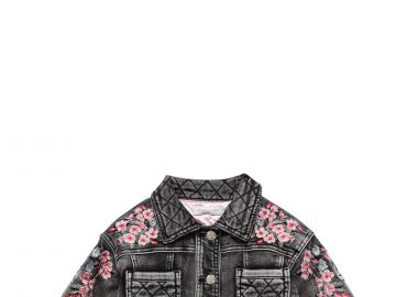 Μπουφάν Monnalisa Giacchino Ric. Fiori Di Pe 198101R2 8016-0050 Κορίτσι - Monnalisa - 