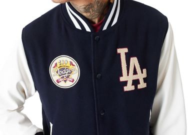 Μπουφάν New Era Large Logo Varsity Los Angeles Dodgers 60416326-410 Ανδρικό - New Era - 