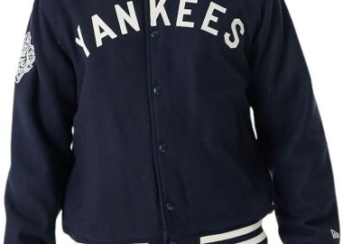 Μπουφάν New Era MlbPatch Varsity Jkt Neyyanco Nvywhi 60424439-410 Ανδρικό - New Era - 