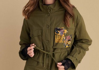 Μπουφάν παρκά με σχέδιο - 5206634994943 -  - 