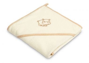 Μπουρνουζοπετσέτα μπάνιου με κάπα 80x80cm Sensillo Hippo Ecru 4175 Ecru - Sensillo - 