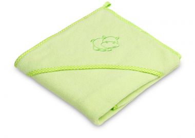 Μπουρνουζοπετσέτα μπάνιου με κάπα 80x80cm Sensillo Hippo Green 4170 Green - Sensillo - 