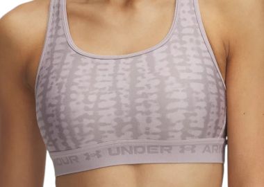 Μπουστάκι Under Armour Crossback Mid Print 1361042-011 Γυναικείο - Under Armour - 