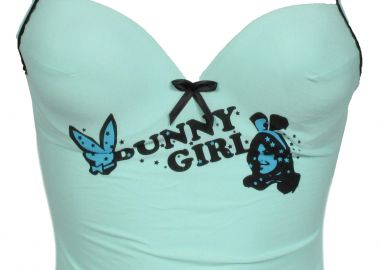 Μπούστο Playboy Με Τύπωμα P493A-L.GREEN Γυναικείο - Playboy - 