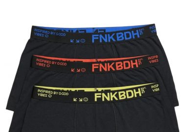 Μποξεράκι Funky Buddha Boxer (3Pack) FBM013-085-10-BLACK Ανδρικό - Funky Buddha - 