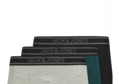 Μποξεράκι Jack & Jones Jackyle Solid 3-Pack 12268599-BLACK-LGM-DEEP Ανδρικό - Jack & Jones - 