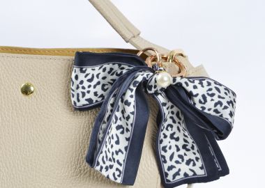 Μπρελόκ φιόγκος σε animal print - MAT FASHION - 