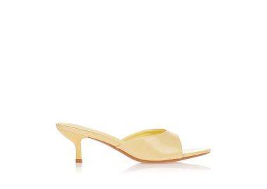 Mules κίτρινα με ανοιχτή μύτη ΚΙΤΡΙΝΟ - Tsoukalas - 