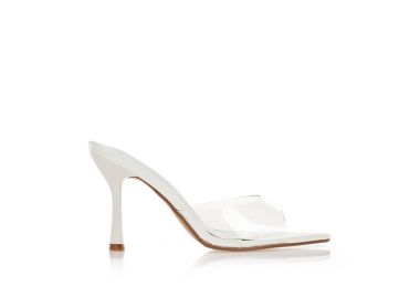 Mules λευκά με διάφανη φάσα ΛΕΥΚΟ - Tsoukalas - 