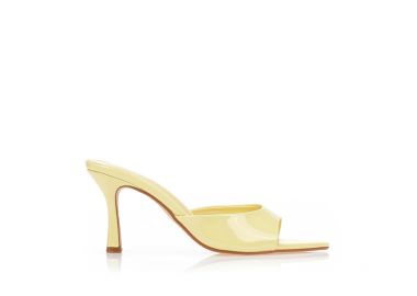 Mules λουστρίνι με μυτερό τελείωμα ΚΙΤΡΙΝΟ - Tsoukalas - 