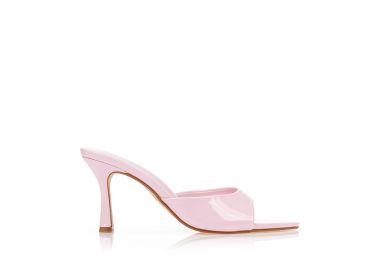 Mules λουστρίνι με μυτερό τελείωμα ΡΟΖ - Tsoukalas - 