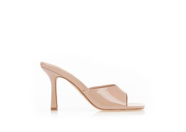 Mules λουστρίνι nude NUDE - Tsoukalas - 