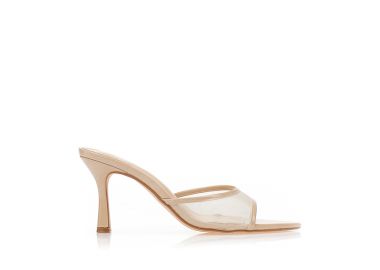 Mules με διάτρητη φάσα NUDE - Tsoukalas - 
