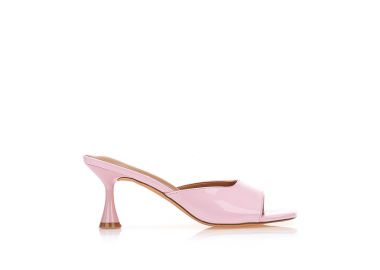 Mules ροζ με ιδιαίτερο τακούνι ΡΟΖ - Tsoukalas - 