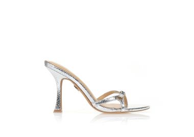 Mules TSOUKALAS ασημί με λεπτό τακούνι ΑΣΗΜΙ - Tsoukalas - 