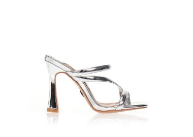 Mules TSOUKALAS με ανάγλυφα λουράκια ΑΣΗΜΙ - Tsoukalas - 