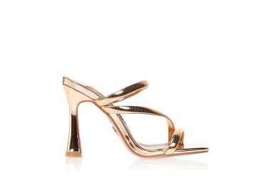 Mules TSOUKALAS με ανάγλυφα λουράκια ΜΠΡΟΝΖΕ - Tsoukalas - 