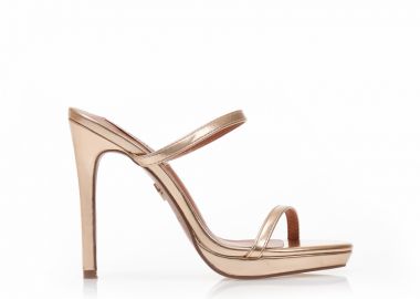 Mules TSOUKALAS μπρονζέ δερματίνη με φιάπα ΜΠΡΟΝΖΕ - Tsoukalas - 