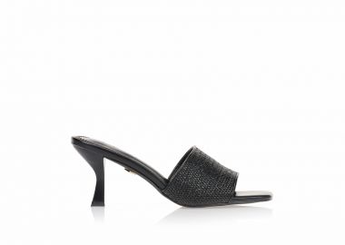 Mules TSOUKALAS ψάθινα ΜΑΥΡΟ - Tsoukalas - 