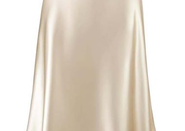 must have σατέν φούστα Julienne champagne - PerfectDress.gr - 