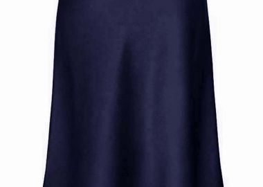 must have σατέν φούστα Julienne μπλε noir - PerfectDress.gr - 