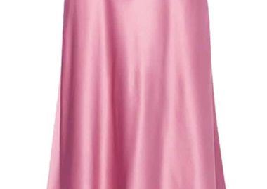 must have σατέν φούστα Julienne pink - PerfectDress.gr - 