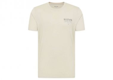 Mustang Ανδρικό T-shirt Κοντομάνικο Μπεζ 1013523 2081 - Mustang - 