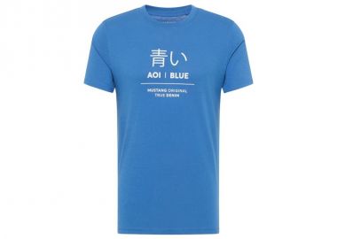 Mustang Ανδρικό T-shirt Κοντομάνικο Μπλε 10135225234 - Mustang - 