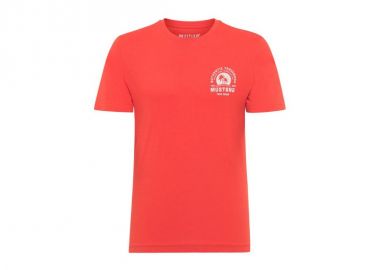 Mustang Ανδρικό T-shirt Κοντομάνικο Πορτοκαλί 1012515-7121 - Mustang - 