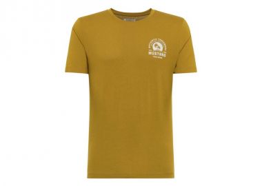 Mustang Ανδρικό T-shirt Κοντομάνικο Πράσινο 10125156370 - Mustang - 