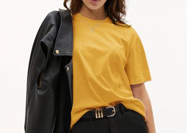 MUSTARD BOYFRIEND TEE - fashionroom - 