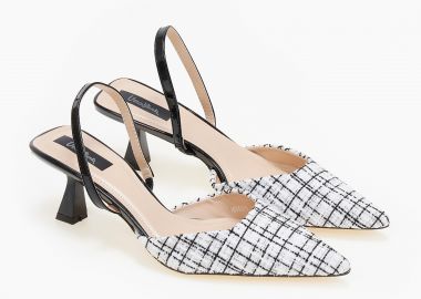 Μυτερά γοβάκια με ιδιαίτερο σχέδιο - Μαύρο - Issue - 