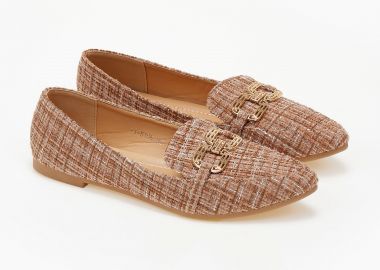 Μυτερά υφασμάτινα loafers - Πούρο - Issue - 