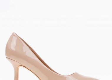 Μυτερές γόβες λουστρίνι με λεπτό τακούνι - Μπεζ - Issue - 