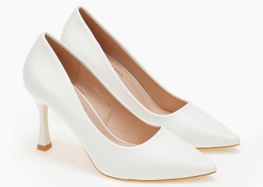 Μυτερές γόβες με λεπτό τακούνι - Λευκό - Issue - 