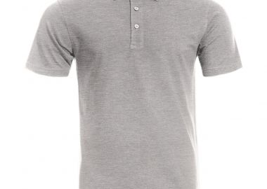 NAOS Μπλουζάκι πόλο STENSO 02002075 Gray Melange - Stenso - 
