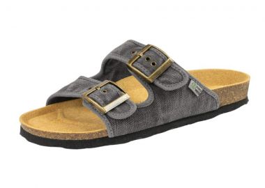 NATURAL WORLD Slides - CANVAS BIO SANDAL - Γκρι-7001E-GREY - NATURAL WORLD - 