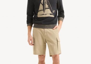 Nautica ανδρική βερμούδα cargo Classic Fit - BR6509 Μπεζ - NAUTICA - 