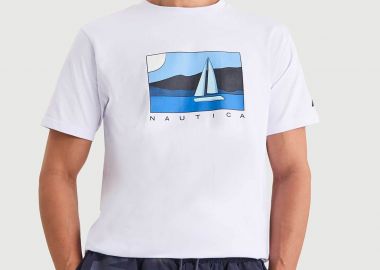 Nautica ανδρικό T-shirt με graphic print 