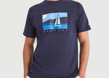 Nautica ανδρικό T-shirt με graphic print 