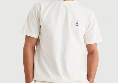 Nautica ανδρικό T-shirt με κεντημένο λογότυπο 