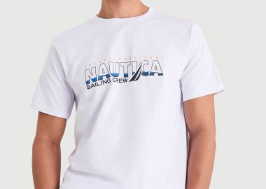 Nautica ανδρικό T-shirt με λογότυπο 